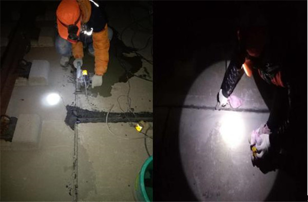 剔除縫內雜物，清理伸縮縫